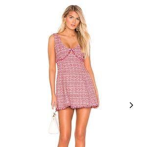 Lovers + Friends Kneely Mini Dress Valentine Red